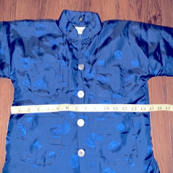 Child’s Chinese satin silk jacket, vintage retro Size 5,6,7 Boy Girl unisex RARE - Picture 10 of 12